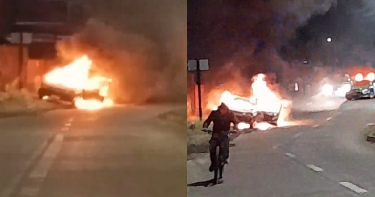 Vehículo resultó destruido por las llamas en Los Ángeles: se investiga intencionalidad