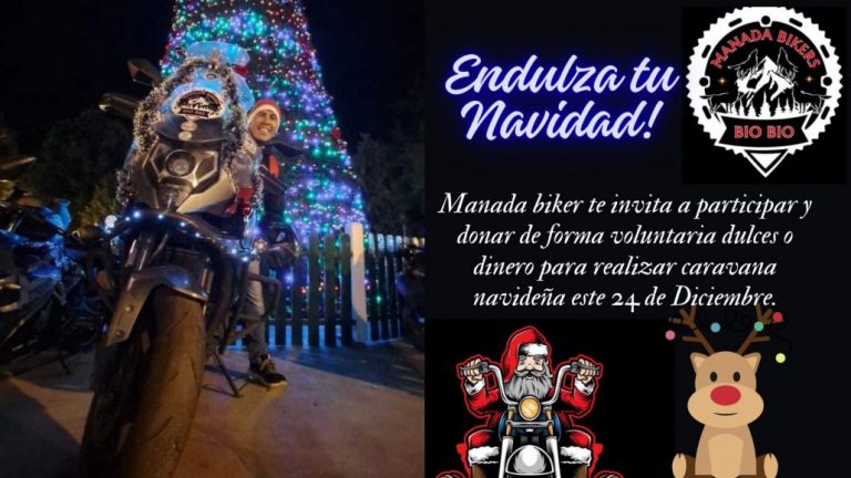 “Manada Biker Biobío” hace llamado para apoyar actividad navideña para los niños en Los Ángeles