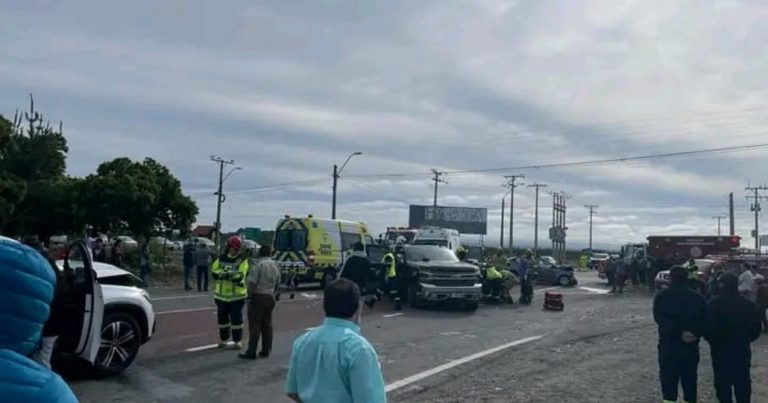 Accidente de tránsito múltiple en Quilleco genera corte total de la ruta