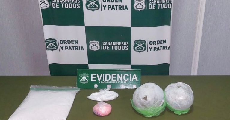 Peruano quedó en prisión preventiva tras ser detenido con droga por el OS7 en Cabrero
