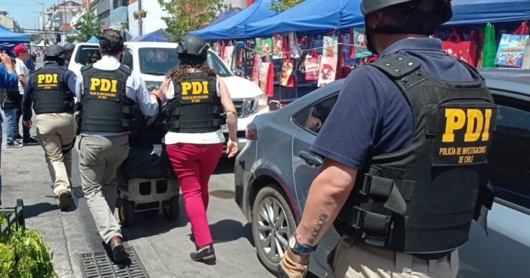 Policía de Investigaciones realiza allanamiento en pleno centro de Los Ángeles