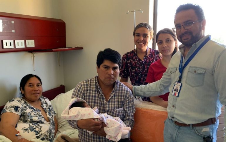 Primer bebé del 2024 nacido en la provincia es de Alto Biobío