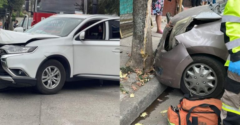 Tres lesionados deja accidente en Nacimiento: uno de los vehículos chocó con un árbol
