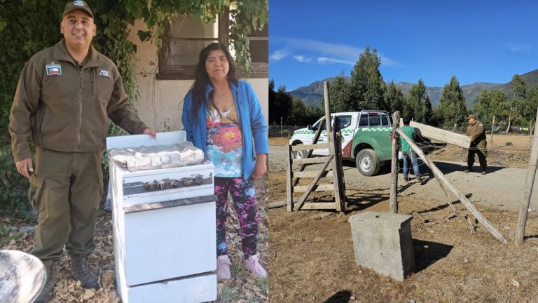 Carabineros y voluntarios brindan apoyo a vecinos de Alto Biobío