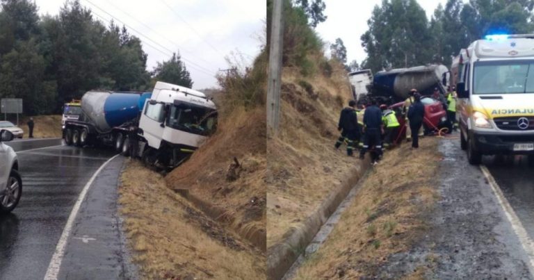 Grave accidente de tránsito deja dos lesionados en la Ruta de La Madera