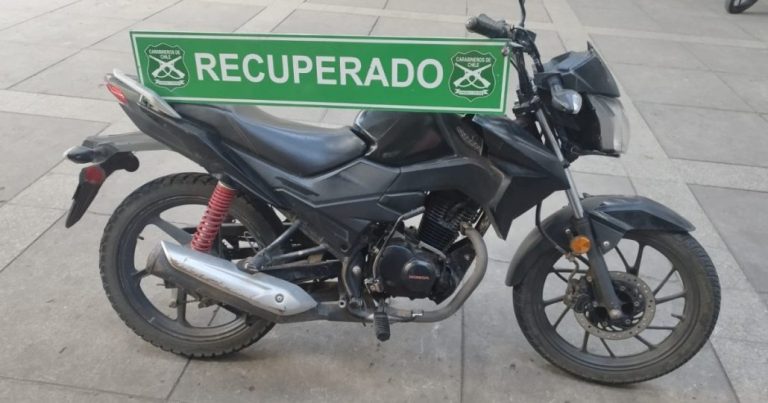 En Los Ángeles se recuperó motocicleta robada hace un año y medio en Yumbel
