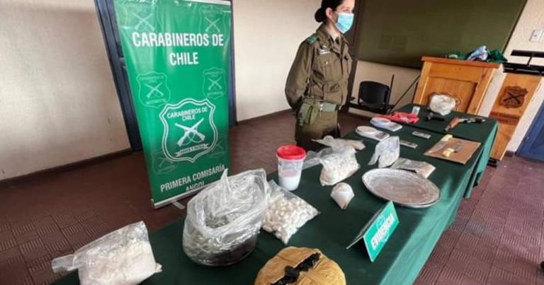 Operativo de Carabineros en Angol deja droga y armamento incautados