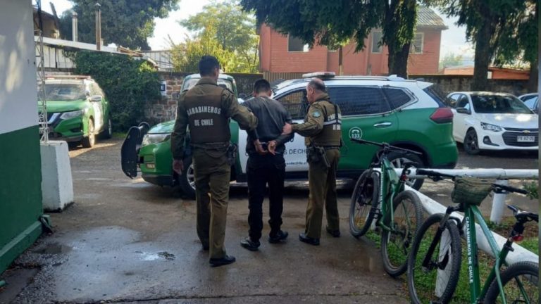 Peligroso delincuente fue nuevamente detenido en Mulchén: contaba solo con arresto domiciliario