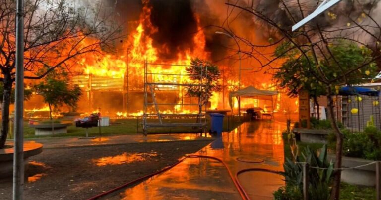 Llamas se reactivan: Devastador incendio destruye más de 200 comercios en el mercado de Illapel