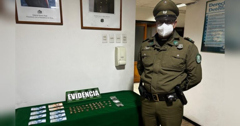 Sujeto fue detenido mientras vendía cocaína en la comuna de Yumbel