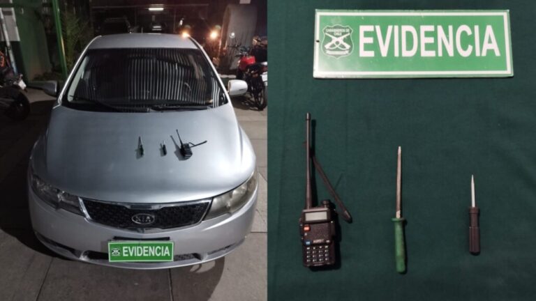 Una radio portátil con inhibidor fue incautada a delincuentes en Los Ángeles: uno tenía arresto domiciliario total