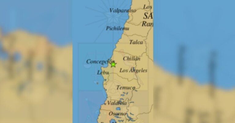 Sismo se percibe en Provincia de Biobío: Revisa su epicentro y magnitud