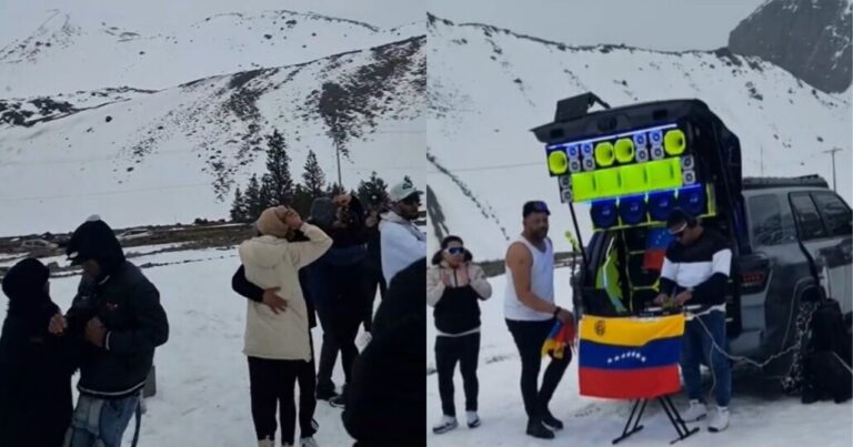 “Al que no le guste, suerte”: Pese críticas, extranjeros ahora bailan salsa a alto volumen en plena cordillera del Cajón del Maipo