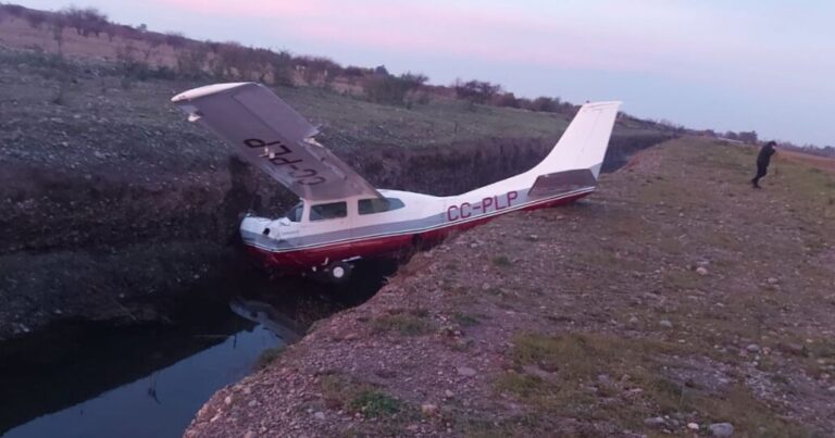 Accidente aéreo en Chillán: Piloto sufrió accidente en pleno aterrizaje