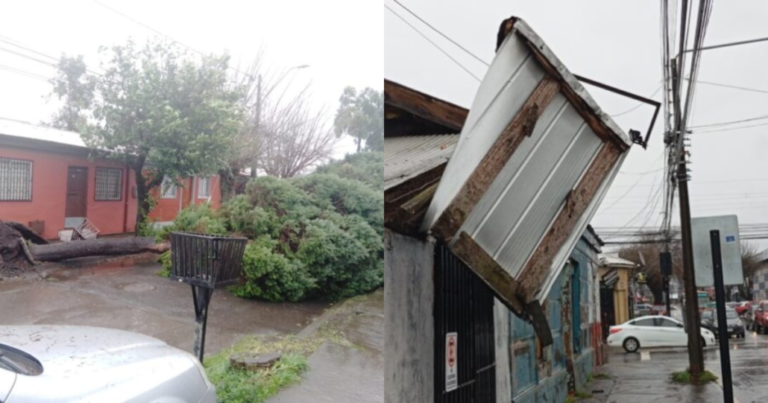 Declaran Alerta Roja en la Región del Biobío para enfrentar estragos del fuerte temporal de viento y lluvia