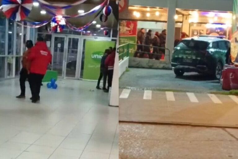 Mecheros protagonizan violenta pelea en supermercado de Angol: Fueron sorprendidos robando