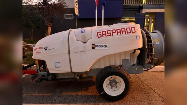 Fumigadora robada en Los Ángeles fue encontrada en Malleco: Equipo había sido sustraído desde Tattersall