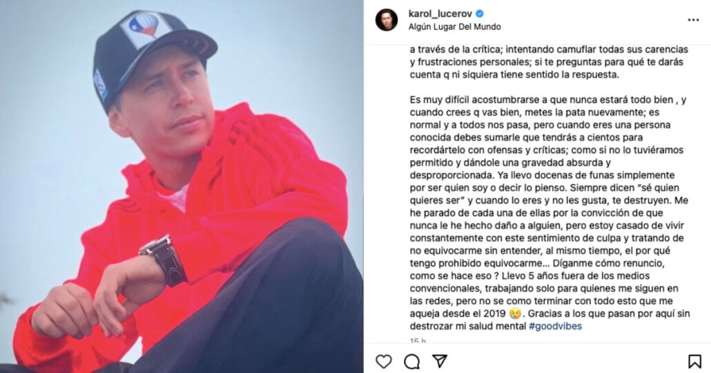 Karol Dance pidió perdón por haber hablado de Felipe Camiroaga: "estuve mal ahí, lo siento"