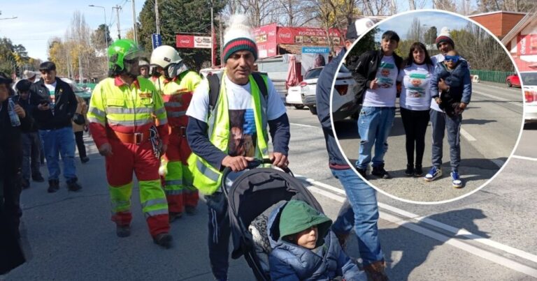 «Mi caminata es por mi hijo y todos los niños que están en esta situación»: Papá de Jorge inició su recorrido hacia la Moneda desde Saltos del Laja