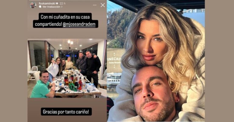 «Con mi cuñadita»: Francisco Kaminski compartió foto con familia de Camila Andrade tras los rumores sobre un supuesto quiebre amoroso