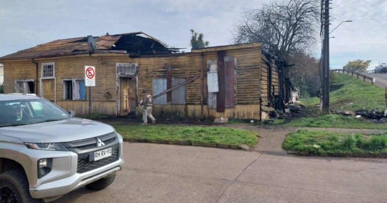 Pirómano provocó severos daños a histórica casona en Victoria