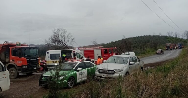 Colisión de camión con automóvil deja dos personas lesionadas en Nacimiento