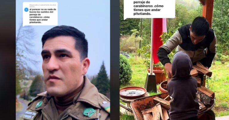 La historia detrás del Carabinero Influencer de Loncoche que fue interpelado por hacer «pitutos»: Su hijo lo necesita