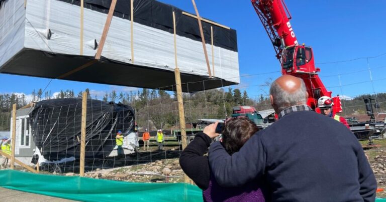 Instalan las primeras viviendas industrializadas en la Provincia de Biobío: Construcción rápida y de calidad