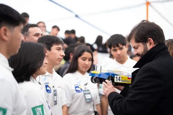 Liceo Crisol de Mulchén brilló en el Hyvolution 2024: Actividad fue inaugurada por el Presidente Boric