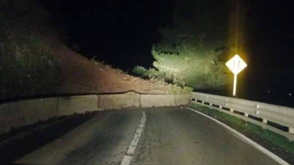 Derrumbe corta la ruta entre Santa Bárbara y Alto Biobío