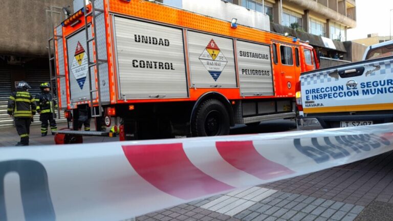 Gas en el ambiente obligó al cierre de la calle Colón en Los Ángeles