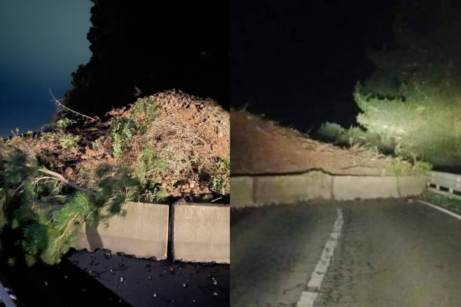 Ruta que une Santa Bárbara con Alto Biobío cerrada por derrumbe: Precipitaciones complican despeje 