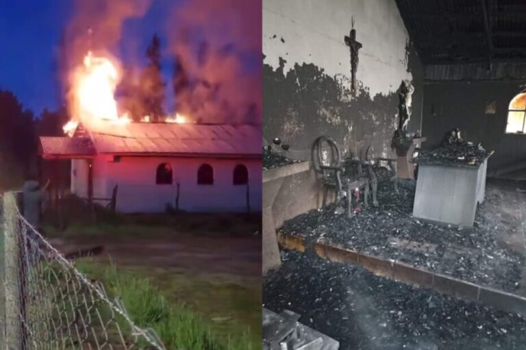 Capilla San Sebastián destruida tras incendio en Laja: Vecinos se organizan para su reconstrucción