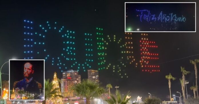 VIDEO l Iquique sorprendió a todo Chile con novedoso show de drones en la celebración del Año Nuevo