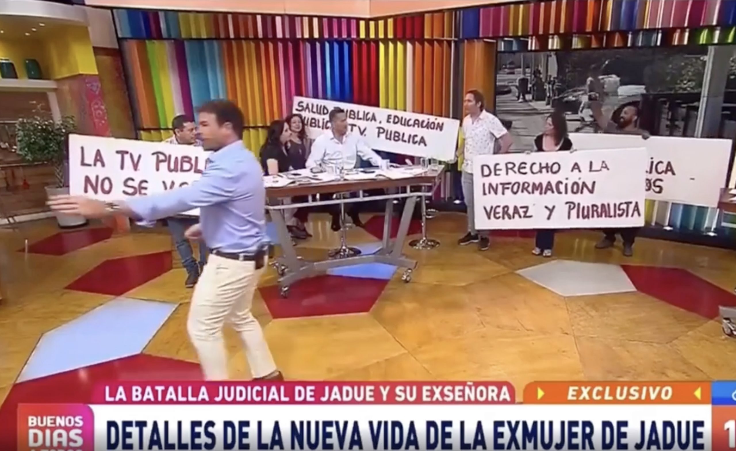 Trabajadores "funan" A TVN En Medio Del Buenos Días A Todos - El Contraste